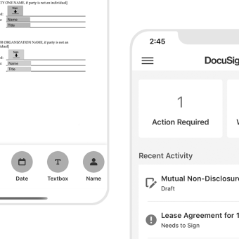 The new DocuSign mobile app