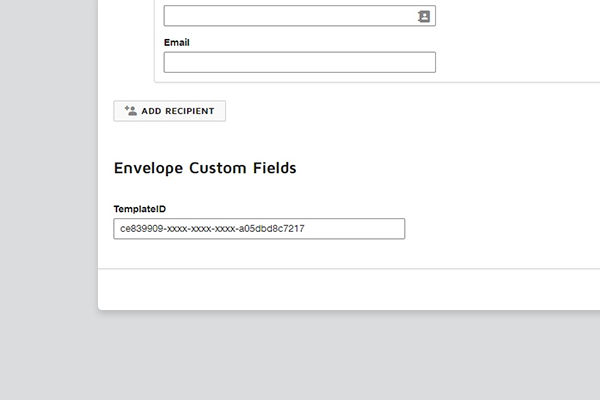 Finding the Template ID in the DocuSign UI
