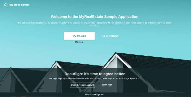 MyRealEstate sample app
