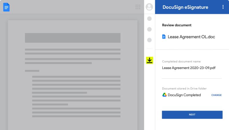 DocuSign for Google Docs