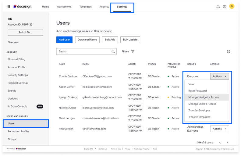 Docusign Navigator